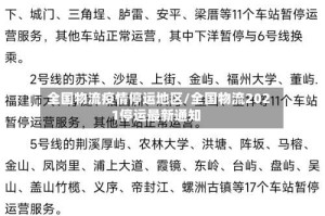 全国物流疫情停运地区/全国物流2021停运最新通知