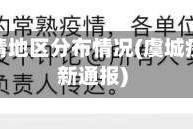 虞城疫情地区分布情况(虞城疫情最新通报)
