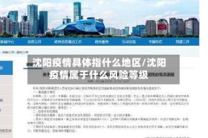 沈阳疫情具体指什么地区/沈阳疫情属于什么风险等级
