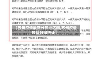 【苏州疫情最新分部地区图,苏州疫情最新数据统计】