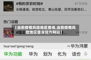 【当前疫情风险地区查询,当前疫情风险地区查询官方网站】
