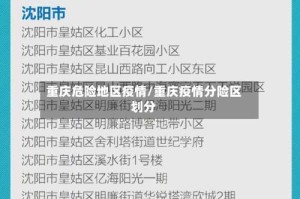 重庆危险地区疫情/重庆疫情分险区划分