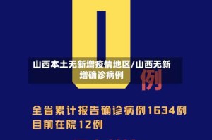 山西本土无新增疫情地区/山西无新增确诊病例