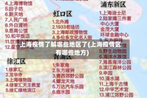 上海疫情了解哪些地区了(上海疫情区有哪些地方)