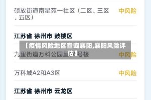 【疫情风险地区查询襄阳,襄阳风险评估】