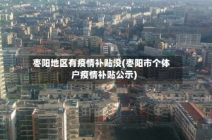 枣阳地区有疫情补贴没(枣阳市个体户疫情补贴公示)