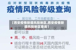 【西安疫情新增风险地区,西安疫情新增风险地区查询】