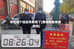 南阳哪个地区有疫情了(南阳有疫情病例吗)