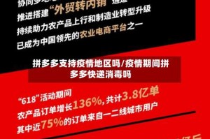 拼多多支持疫情地区吗/疫情期间拼多多快递消毒吗
