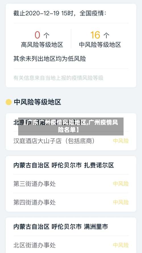 【广东广州疫情风险地区,广州疫情风险名单】-第1张图片