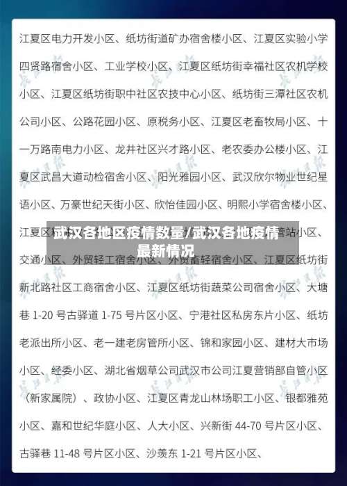 武汉各地区疫情数量/武汉各地疫情最新情况-第1张图片