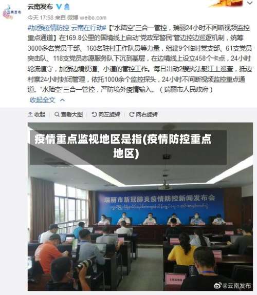疫情重点监视地区是指(疫情防控重点地区)-第2张图片