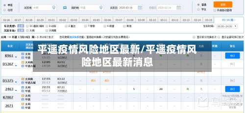 平遥疫情风险地区最新/平遥疫情风险地区最新消息-第2张图片