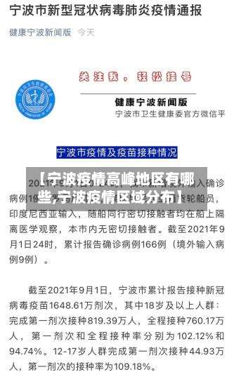 【宁波疫情高峰地区有哪些,宁波疫情区域分布】-第1张图片