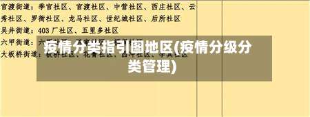 疫情分类指引图地区(疫情分级分类管理)-第1张图片