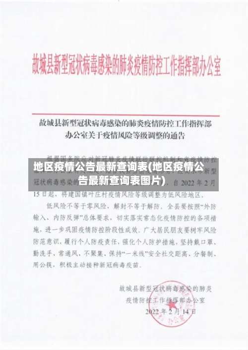 地区疫情公告最新查询表(地区疫情公告最新查询表图片)-第2张图片